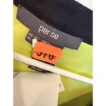 Per Se  Chartreuse Green Black Sleeveless Zip Front‎ Dress Size 10 Photo 2