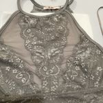 Francesca's NEW Francesca’s Lace High Neck Crop Top Bralette Photo 7