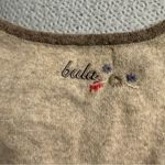 Bula Women’s Vintage Sweater Brown Beige Lambswool & Angora blend Crewneck Small Photo 5