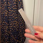 Anthropologie 🆕NWT Women’s Seen Worn Kept Vega Pleated Mini Dress Navy Size 6 Photo 5