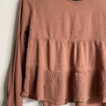 Hippie Rose Mauve Ruffle Babydoll Top Photo 1