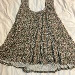 Natural Life  Free Spirit Green & Pink Floral Boho Tank Tunic Top Blouse Size: XS/S Photo 1