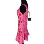 Cynthia Rowley #790   Silk Cherry Pink Smocked Dress Photo 2