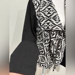 Signature Studio Black and White Patterned Cardigan Size L Size L Photo 4