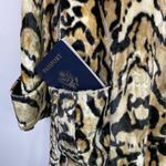 Vintage 60s 70s Glenbrooke Mod Velvet Faux Fur Leopard Ocelot Belted Jacket Coat Multiple Size M Photo 3
