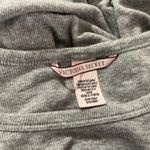 Victoria's Secret Grey Ribbed Knit Cropped Sleep T Shirt Short Sleeve Womens S Photo 4