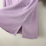 easel  Lilac Gauzy Oversized Henley Top Size Small Photo 4