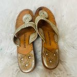 Jack Rogers Mid Wedge Gold sandal flip flop size 8 Photo 7