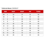 California Waves  Women's Bikini Bottom Blue Size Medium Green Crochet Trim Photo 10