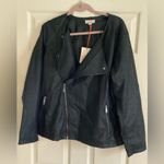 Knox Rose  Zipppered Black Coat With Pockets XXL NWT Photo 0