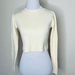 ZARA  Cream Knit Open Back Crop Top Photo 1
