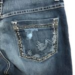 BKE  Drew Boot Cut Womens Jeans Distressed W/ Embellished Pockets 27 x 31.5 Photo 2