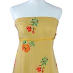 Free People  Bohemian Rosie Posie Strapless Midi Dress Yellow Floral Size Small Photo 5
