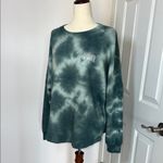 PINK - Victoria's Secret Love‎ Pink Victoria Secrets Green Tie-Dye Sweatshirt with Logo Photo 4