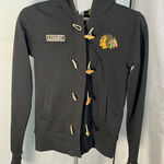 Old Time Hockey Chicago Blackhawks  Full Zip‎ Sweatshirt Jacket Women's M Black Photo 0