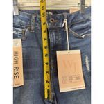 Wax Jean High Rise Denim Skinny Jeans Dark Blue Wash Ripped Distressed Sz 1/25 Photo 13