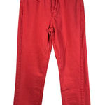 BDG Urban Outfitters Womens Jeans Red High Rise Straight Leg Raw Hem Size‎ 26 Photo 0