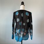 Loft | Floral Semi Sheer Tunic Top Sz SP Photo 4