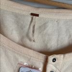 Free People NEW  Vintage Combo Light Magic Henley Blouse Small Photo 6