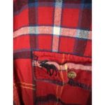 Abercrombie & Fitch Abercrombie Fitch Shirt Size Large Red Plaid Flannel Long Sleeve Y2K Grunge Photo 6