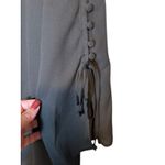 Zac & Rachel Black Scoop Neck Lace Up Corset Sleeves Women Sz XL Photo 4