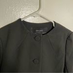 ZARA Basic Collection Lace Trim Crop Blazer Black S Photo 3