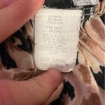 Vintage Maxi Skirt L Cheetah Print Pull On Boho Floral Hippie Rayon Brown Size L Photo 4