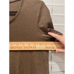 J.Jill Women‎ Short Sleeve Crew Neck Shirt Tunic Brown Size S 100% Pima Cotton Photo 4