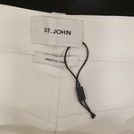 St. John ππ 100% Leather Pants High Rise ~ Ecru White 12 NWOT Photo 6