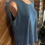 Duluth Trading Company Duluth Trading Co Women’s XL Blue Ribbed Tank Top Photo 2