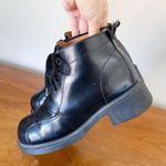 Dr. Martens • vintage 8463 lace up boots black leather square toe made in England Photo 6