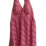 Dress Barn  polkadot halter dress women’s 18 pinup style midi pink sheer overlay Photo 0