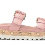 Donald Pliner Larabee Leather Slide Sandal in Rose Pink Leather NWT Photo 4