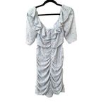 ASTR THE LABEL Ruffle Neck Ruched Mini Dress Sz M Photo 3
