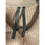 Anthropologie By Collared Ruffle Sweater Linen Blend Knit Pink Crop Blouse Small Photo 6