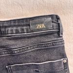 ZARA Black Straight Leg Cropped Jeans Photo 5
