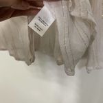 L'Academie chiffon sheer button down shimmer top size Medium Photo 2