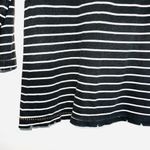 Current/Elliott Gray Reverse Oakland Stripe 100% Cotton 3/4 Sleeve Top Photo 4