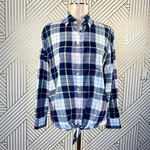 Equipment  Daddy‎ Groundwork Plaid Tie Front Shirt Photo 2