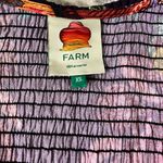 Farm Rio  Flower Scarves Long Sleeve Smocked Mini Dress Photo 3