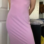 Free People  Beach Simone Ribbed Maxi‎ Dress Tshirt Size Small Violet Photo 0