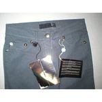 Just Cavalli New NWT Designer Jeans Gray 24 Italy Skinny Womens Black Crop Glam Photo 2
