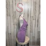 Fiestar Lavender Cowl Neck Ruched Halter Mini Dress – Size Small Purple Photo 1