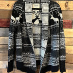 Cambridge Dry‎ Goods Black And White Cardigan Size Medium Photo 0