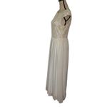 Candalate Glitter Lace Maxi Dress Sz Small Glitter Boho Fairy Flowy Ethereal Gold Photo 2