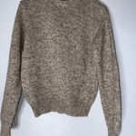 Lands' End Vintage‎  Tan Brown Wool Crew Neck Sweater USA Size Medium Photo 0