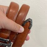 Brighton women’s belt large 34 brown western 90s leather cowgirl charms USA Photo 2