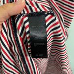 Rag & Bone Jeans Red & Black Diagonal Stripes Short Sleeve T Photo 4