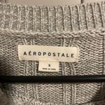 Aeropostale Gray Cropped Sweater Photo 2