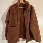Brown Sherpa Jacket Size L Photo 1